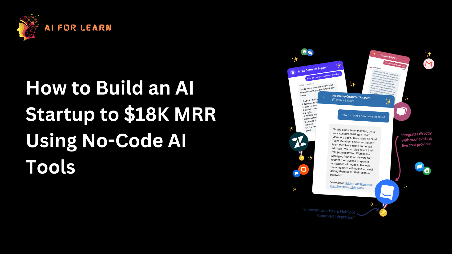 How to Build an AI Startup to $18K MRR Using No-Code AI Tools