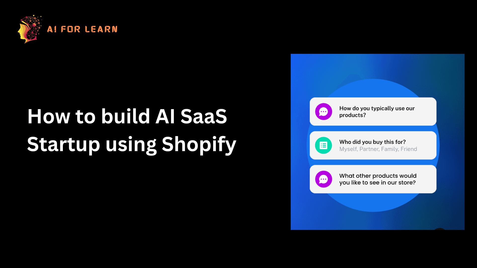 How to build AI SaaS Startup using Shopify